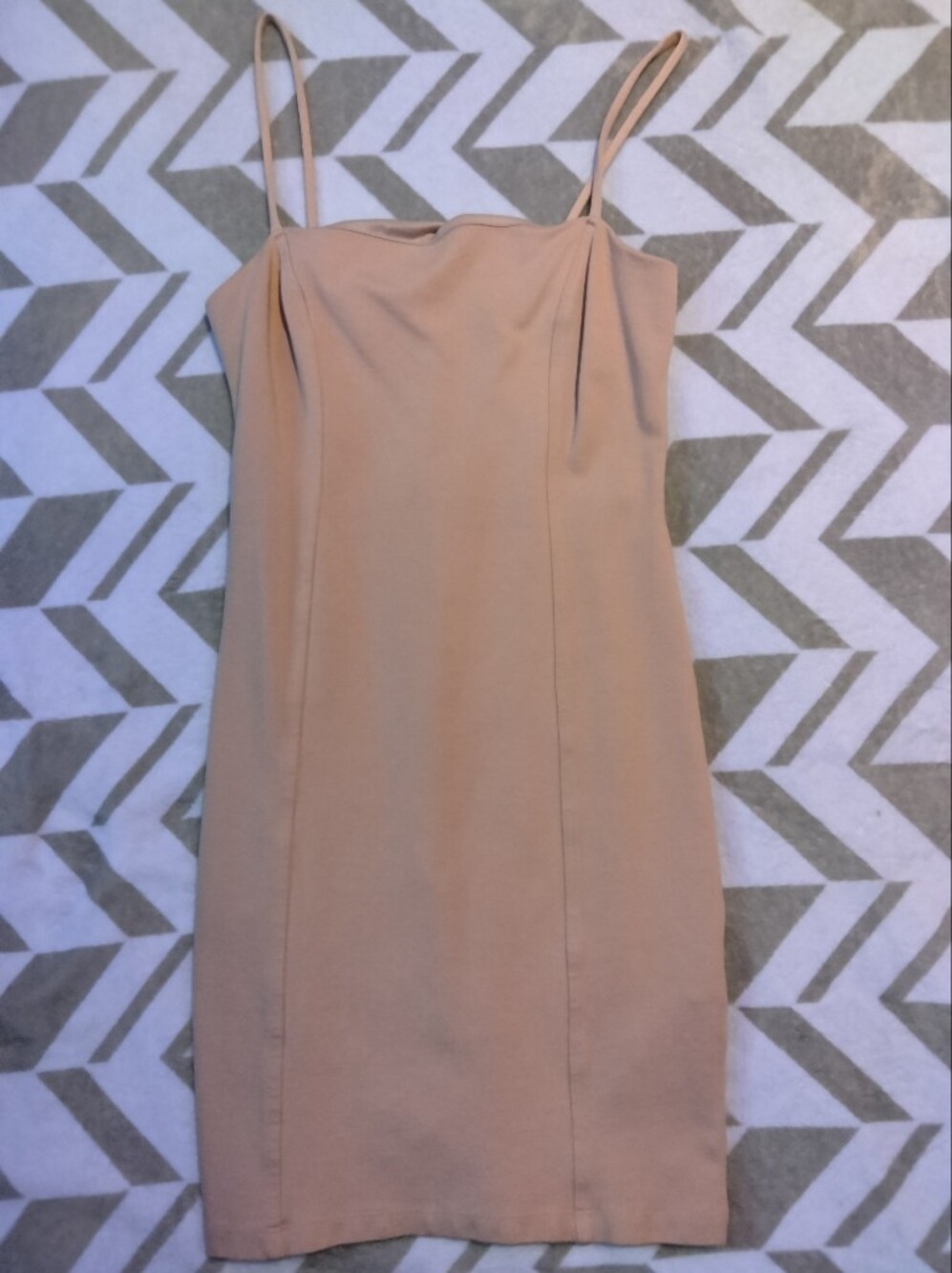 Forever 21 Blush Nude Spaghetti-Strap Mini Dress